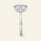 4 Carat Emerald Cut Three-Stone Ring