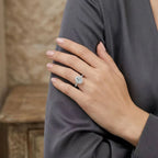 2 Carat Oval Cut Halo Ring