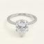 4 Carat Pear Cut Pavé Ring