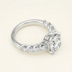 3 Carat Round Twisted Band Ring