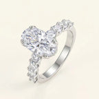 3 Carat Oval Twisted Band Ring