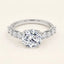 3 Carat Round Twisted Band Ring