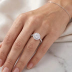 1 Carat Round Halo Ring