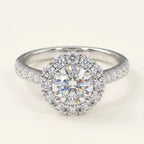 1 Carat Round Halo Ring