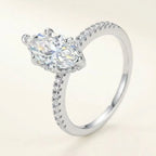 2 Carat Marquise Pavé Ring