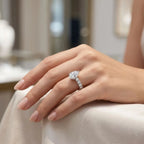 2.5 Carat Pear Twisted Band Ring