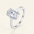 3.5 Carat Oval Cut Solitaire Ring